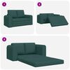 vidaXL Divano letto Verde scuro 148 x 71 x 83 cm Tessuto