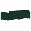 vidaXL Divano Letto Estraibile Cassetti Verde Scuro 90x200cm Velluto
