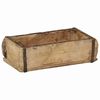 vidaXL Vassoio Marrone 30 x 15 x 9 cm Legno Recuperato Massello