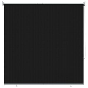 vidaXL Tenda a Rullo Esterno Blocco UV 90% Nero 140 x 140 cm HDPE
