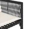 vidaXL Set da Pranzo da Giardino 9 pz con Cuscini Nero in Polyrattan