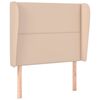 vidaXL Testiera ad Orecchio Cappuccino 83x23x118/128 cm in Similpelle