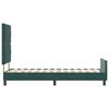 vidaXL Letto a molle con testiera Verde Scuro 80 x 200 cm Velluto