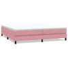 vidaXL Letto a Molle senza Materasso Rosa 200x210 cm in Velluto