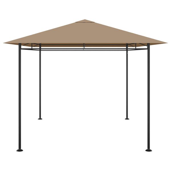 vidaXL Gazebo 384x281x270 cm Grigio Talpa 180 g/m²