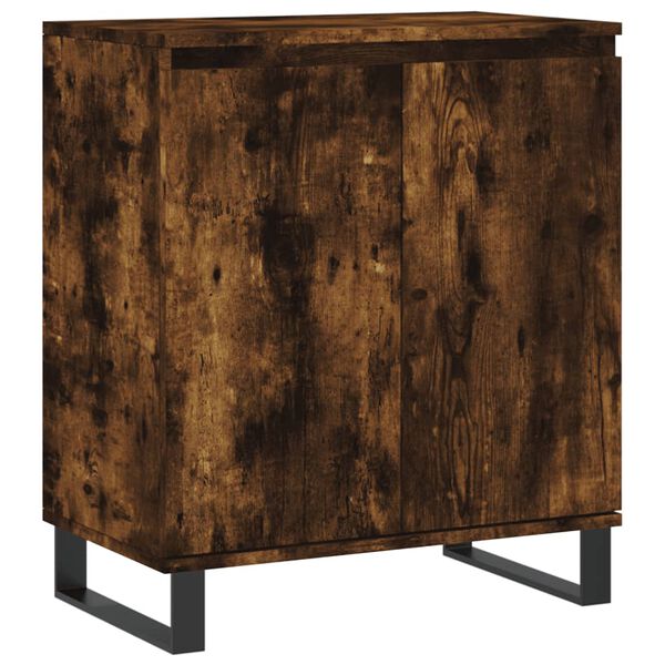 vidaXL Credenza Rovere Fumo 60x35x70 cm in Legno Multistrato
