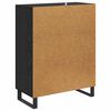 vidaXL Credenza Rovere Nero 69,5 x 34 x 90 cm