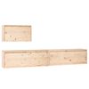 vidaXL Mobili Porta TV 3 pz in Legno Massello di Pino