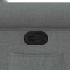 vidaXL Poltrona Reclinabile in Tessuto Grigio Scuro