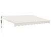 vidaXL Tenda Sole Automatica Retrattile Crema 3,5x2,5 m