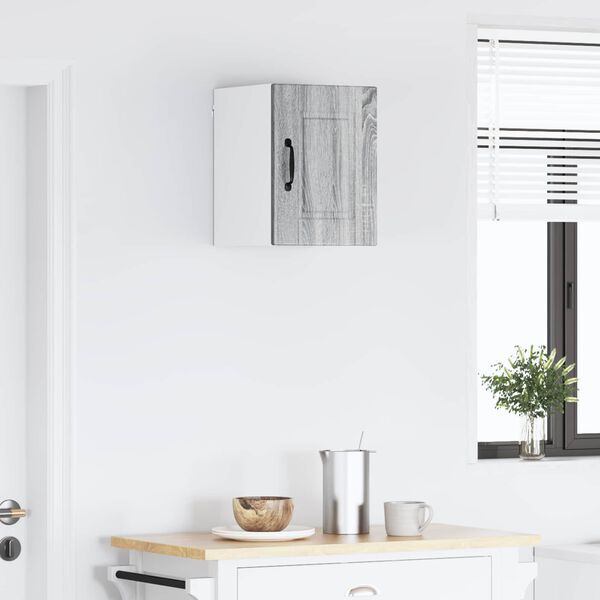 vidaXL Mobile da cucina con lo scaffale Grigio Sonoma 30 x 31 x 40 cm