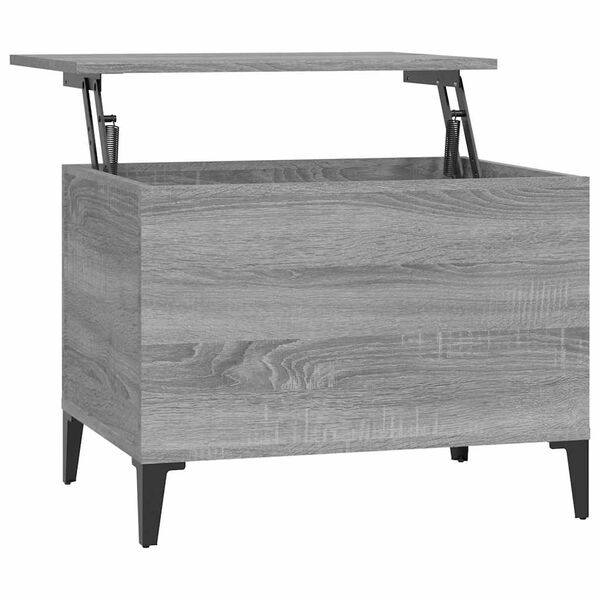 vidaXL Tavolino Salotto Grigio Sonoma 60x44,5x45 cm Legno Multistrato