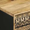 vidaXL Comodini 2pz Neri 40x33,5x46 cm Legno Massello Mango Grezzo