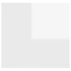 vidaXL Scaffale a Parete Bianco Lucido 102x30x29 cm Legno Multistrato