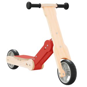 vidaXL Monopattino per Bambini 2 in 1 Rosso