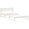 vidaXL Set Salotto da Giardino 2 pz Bianco in Legno Massello di Pino