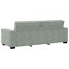 vidaXL Divano a 3 Posti Grigio Chiaro 220x78x84 cm in Velluto