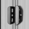 vidaXL Capanno per Attrezzi in Metallo Grigio 204x132x186 cm