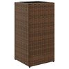 vidaXL Fioriere da Giardino 2 pz Marrone 30x30x60 cm in Polyrattan