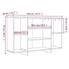vidaXL Credenza Rovere Sonoma 120x30x75 cm in Truciolato