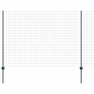 vidaXL Recinzione Euro con palo 10 x 1,5 m Acciaio rivestito in PVC