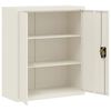 vidaXL Armadio Classificatore Bianco 90x40x145 cm in Acciaio