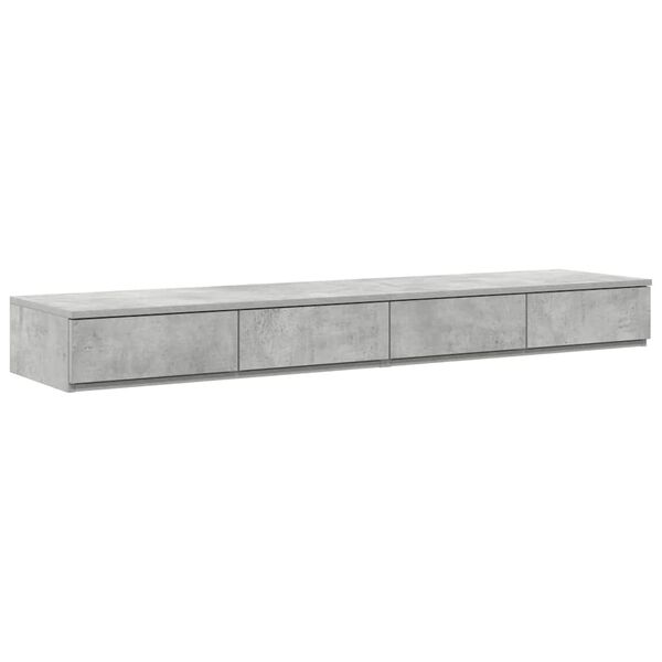 vidaXL Cassetti per letto Grigio cemento 160 x 36,5 x 16,5 cm