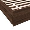 vidaXL Giroletto Cassetti Rovere Marrone 75x190 cm Legno Multistrato