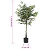 vidaXL Albero di Ficus Artificiale 480 Foglie 130 cm Verde