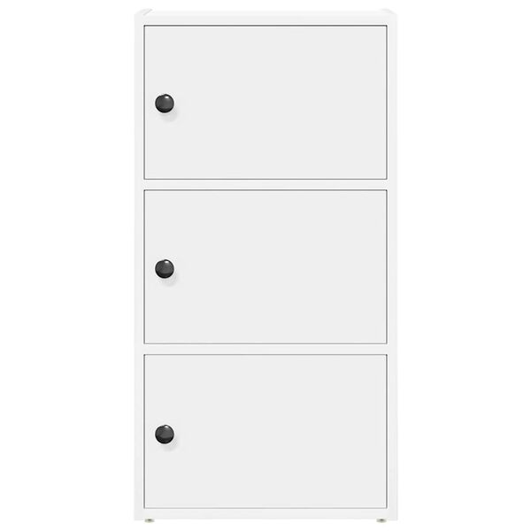 vidaXL Libreria Bianca 40x24x77 cm in Legno Multistrato