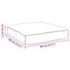 vidaXL Cuscino per seduta pallet Motivo a foglia 80 x 80 x 12 cm