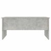 vidaXL Tavolino Grigio Cemento 102x50,5x46,5 cm in Legno Multistrato