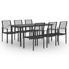 vidaXL Set da Pranzo da Giardino 7 pz