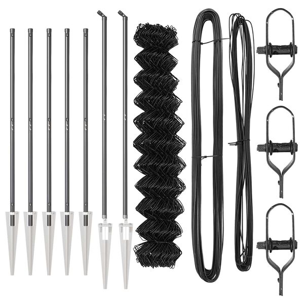 vidaXL Palo della recinzione Grigio 10 x 1,2 m (maglie 60 x 60 mm)