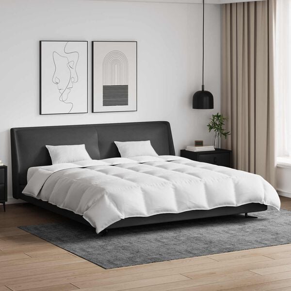 vidaXL Set di Piumoni con cuscino 3 pcs Bianco Piuma d'anatra