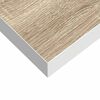 vidaXL Scaffali a Parete 2 pz Rovere e Bianco 80x23,5x3,8 cm in MDF