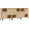 vidaXL Credenze 3pz Rovere Sonoma 60x35x70 cm in Legno Multistrato
