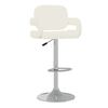 vidaXL Sgabello da Bar Crema in Similpelle