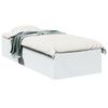 vidaXL Giroletto Bianco 100x200 cm in Legno Massello