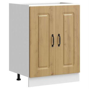 vidaXL Mobile base lavello Kalmar Rovere Artigianale 60x46x81,5 cm