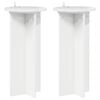 vidaXL Supporto per piante 2 pcs Bianco Lucido 29,5 x 29,5 x 60 cm