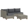 vidaXL 5 pz Set Lounge in Rattan con Cuscini GENDT Rattan naturale
