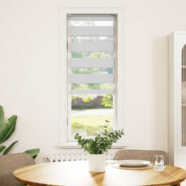 vidaXL Tenda a Rullo Zebra Larghezza Tessuto 35,9 cm Poliestere