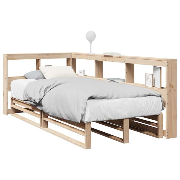 vidaXL Letto Libreria senza Materasso 90x200 cm Legno Massello Pino