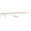 vidaXL Dormeuse senza Materasso Bianca 90x200 cm Legno Massello Pino