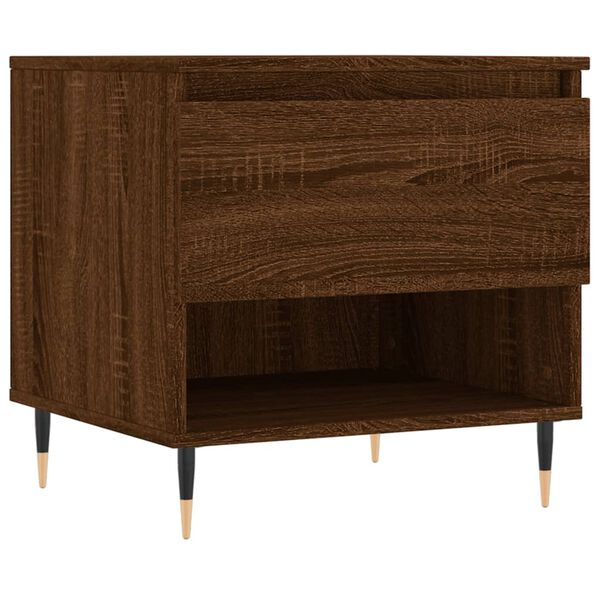 vidaXL Tavolino da Salotto Rovere Marrone 50x46x50cm Legno Multistrato