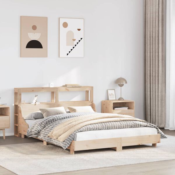 vidaXL Letto senza Materasso 160x200 cm in Legno Massello di Pino