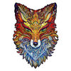 UNIDRAGON Puzzle in Legno 308 pz Fiery Fox King Size 27x40 cm