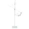 vidaXL Espositori per Fiere Bianco 26,5 x 26,5 x 150 cm Acciaio