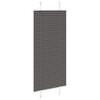 vidaXL Tenda Plissettata Nera 55x150 cm Larghezza Tessuto 54,4 cm